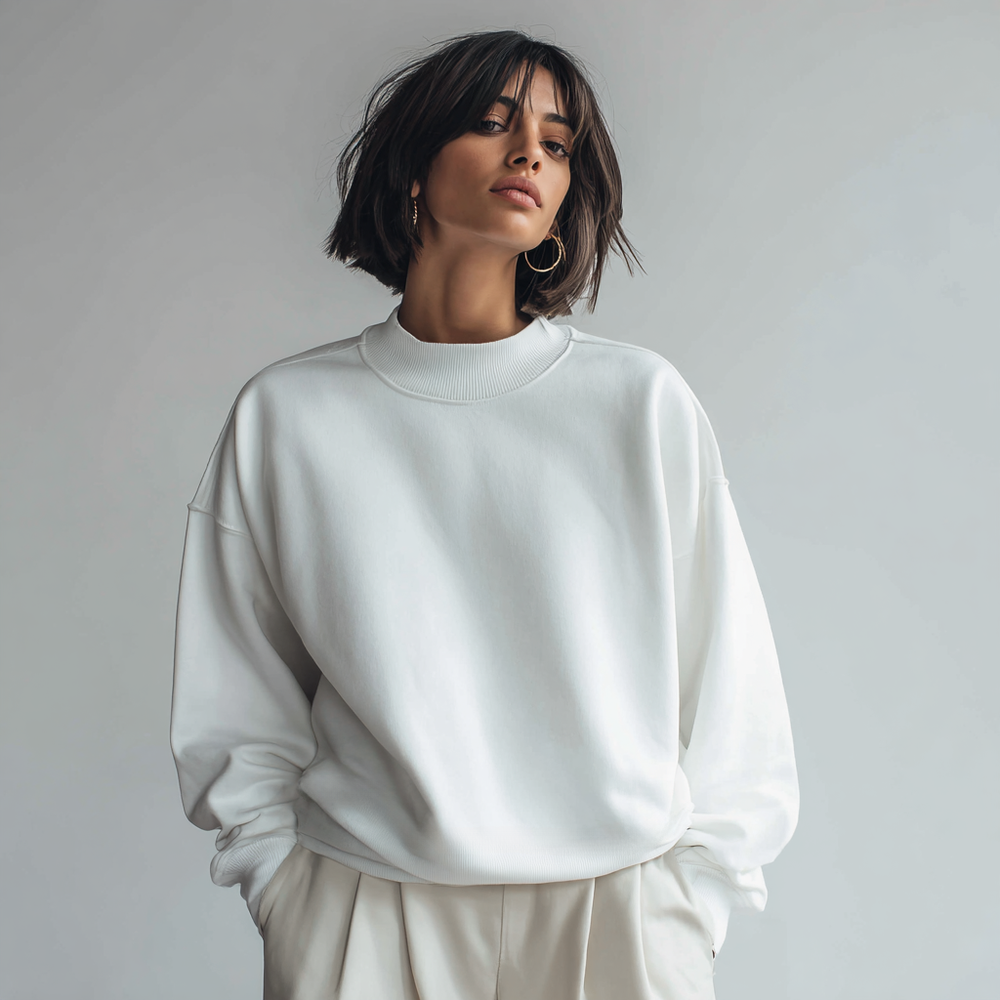 Oversized Mock Neck Sweatshirt Pattern — Nova | Stella Luna & Co